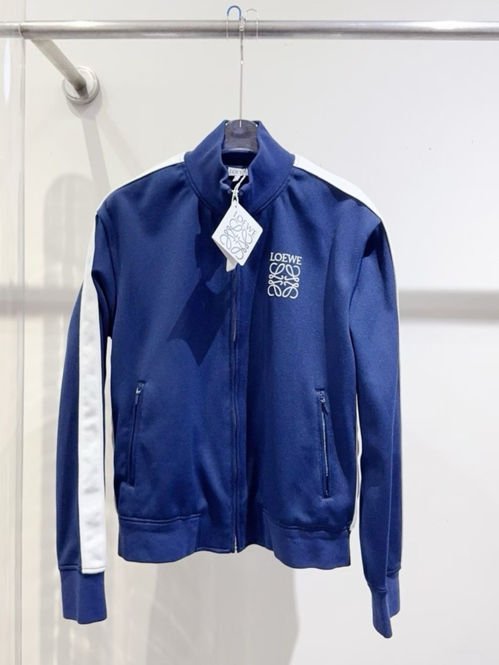 Loewe Navy and White Track Jacket